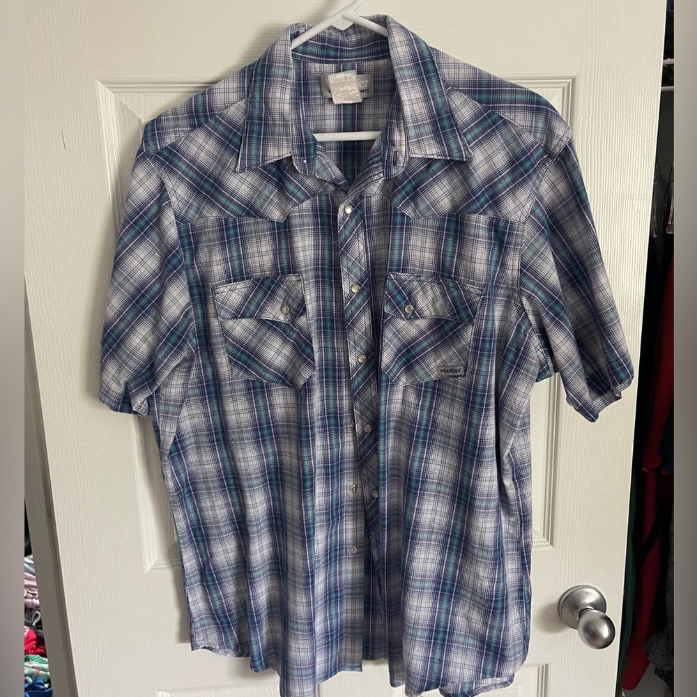 Wrangler pearl snap XL